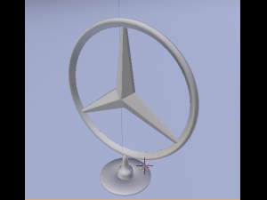 mercedes logo Modelo 3D