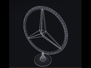 mercedes logo Modelo 3D