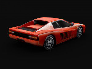 testarossa - lowpoly model 3D 模型