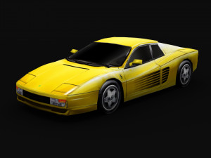 testarossa - lowpoly model 3D 模型