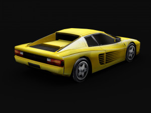 testarossa - lowpoly model 3D 模型