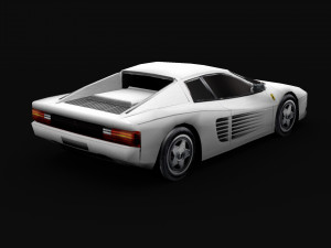 testarossa - lowpoly model 3D 模型