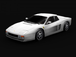 testarossa - lowpoly model 3D 模型