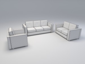 sofa modern 3D Модель