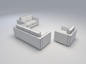 sofa modern 3D Модель