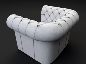 classic sofa armchair 3D Model