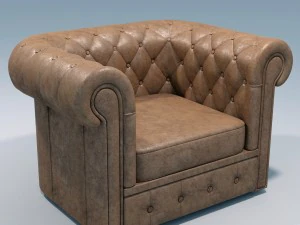 klasik kanepe koltuk 3D Model