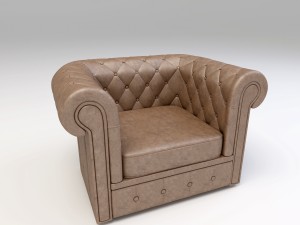 classic sofa armchair 3D Model