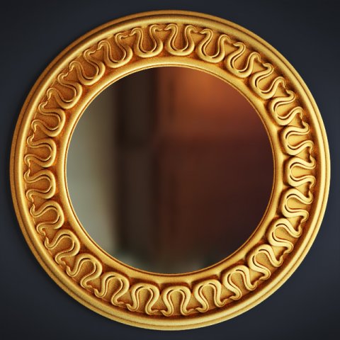 classic mirrror 1 3D Модель .c4d .max .obj .3ds .fbx .stl .blend 