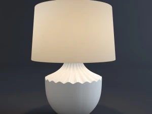mid century modern table lamp 3D Model