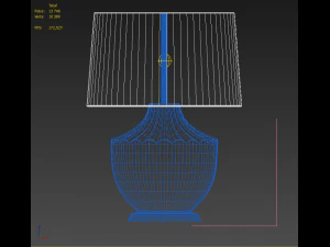 mid century modern table lamp 3D Model