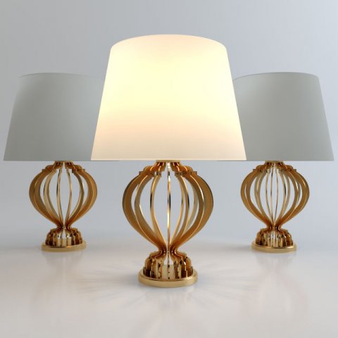 quillen table lamp Model 3D .c4d .max .obj .3ds .fbx .stl .blend 