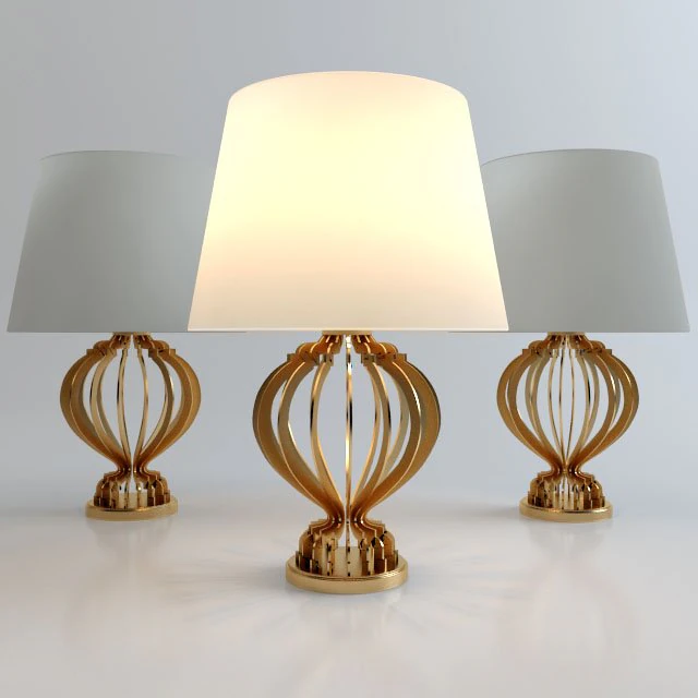 quillen table lamp 3D Model .c4d .max .obj .3ds .fbx .stl .blend 