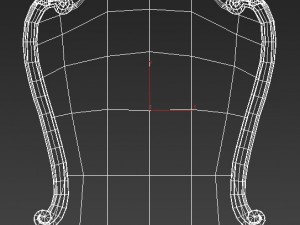 walton hall - antique white vanity mirror 3Dモデル