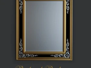 engraved mirror with antiqued glass 3D Model