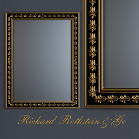 simple american wall mirror Modelo 3D .c4d .max .obj .3ds .fbx .stl .blend 