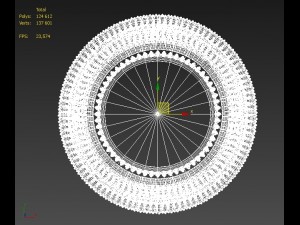 sunburst round convex mirror 3D मॉडल