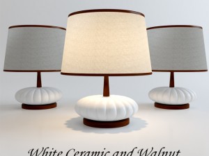 mid century modern table lamp free 3D 모델