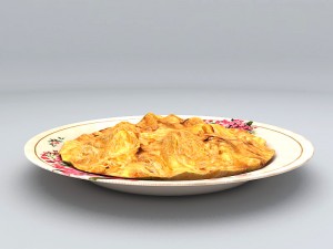 thai omelet Modello 3D