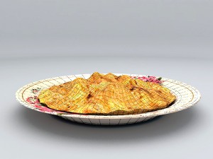 thai omelet 3Dモデル