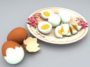 boiled egg Modello 3D