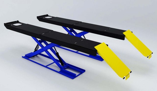 wheel alignment lifts Modello 3D .c4d .max .obj .3ds .fbx .stl .blend 