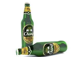 thai beer chang classic Modello 3D