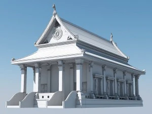 thai temple 3D Model