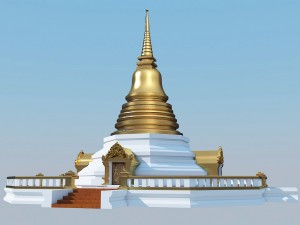 thai pagoda Modèle 3D