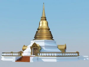 thai pagoda 3D Model