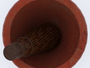 thai mortar pestle Model 3D
