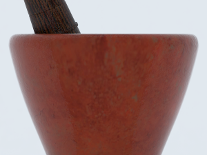 thai mortar pestle Model 3D