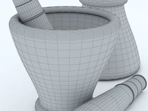 thai mortar pestle 3D Model
