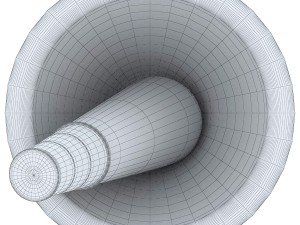 thai mortar pestle Model 3D