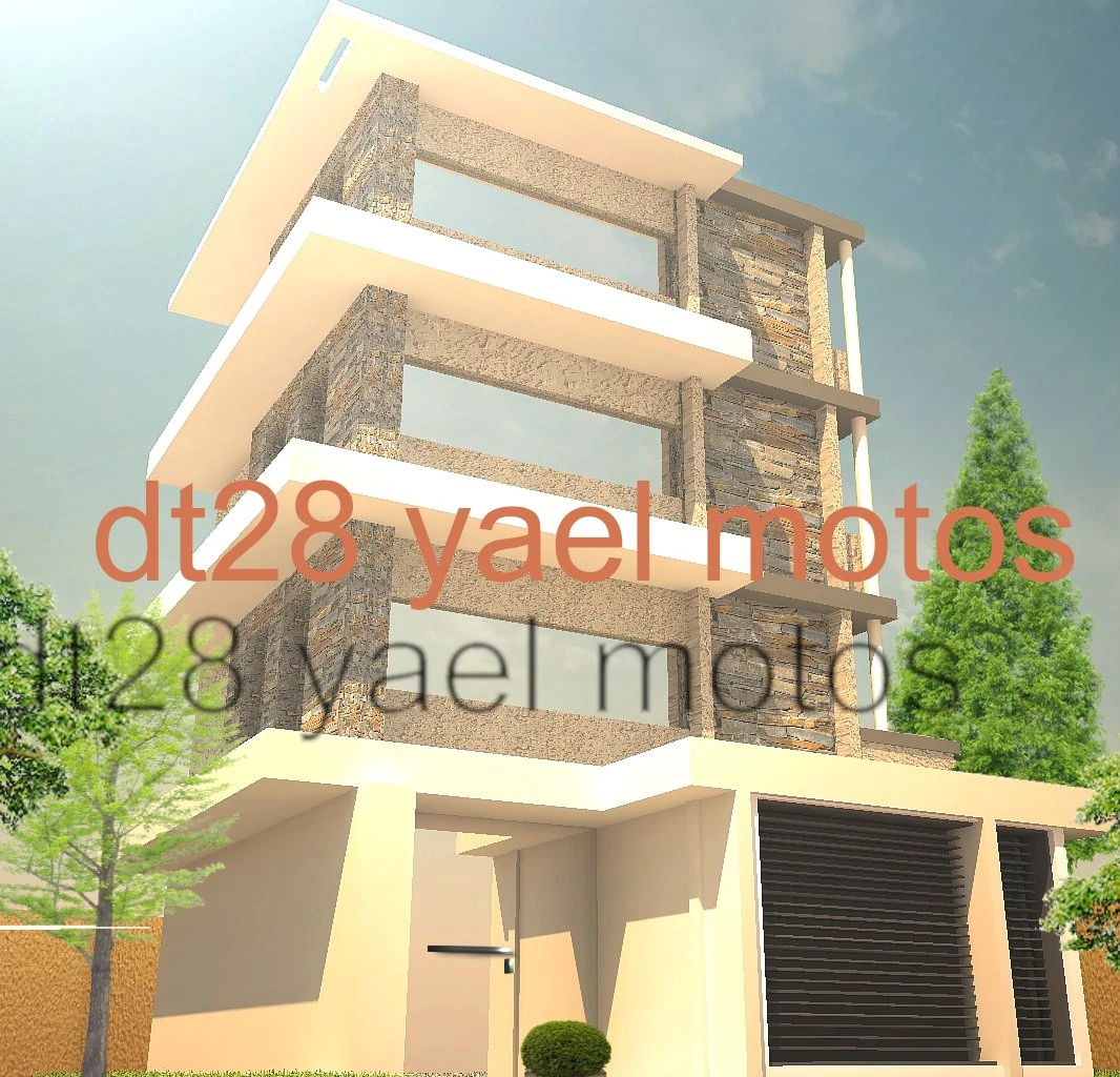 tres pisos edificio 3D Model .c4d .max .obj .3ds .fbx .stl .blend 