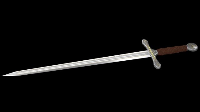 runesword 3D 모델 .c4d .max .obj .3ds .fbx .stl .blend 