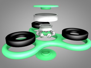 fidget spinner Modelo 3D