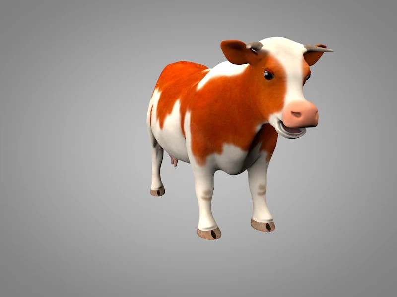 vaca ou touro Modelo 3D .c4d .max .obj .3ds .fbx .stl .blend