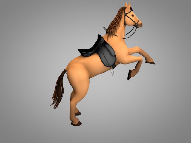 horse Modello 3D .c4d .max .obj .3ds .fbx .stl .blend 
