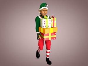 christmas elf 3D मॉडल
