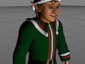 Weihnachtself 3D Modell