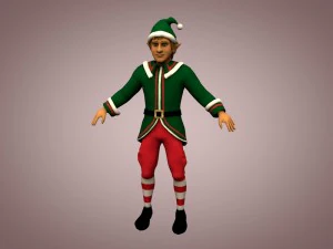 Weihnachtself 3D Modell