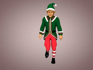 Weihnachtself 3D Modell