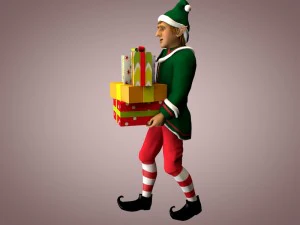 Weihnachtself 3D Modell