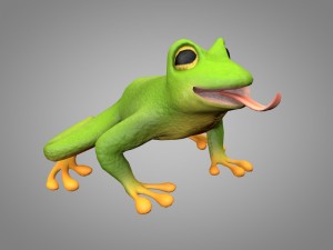 frog or toad Model 3D