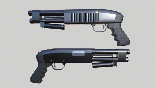 aow remington Model 3D .c4d .max .obj .3ds .fbx .stl .blend 