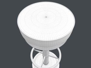 bar stool skin 3D Модель