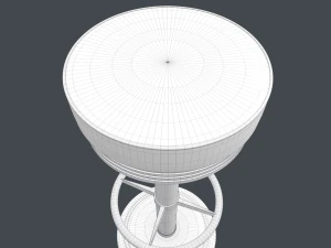 bar stool skin 3D Model