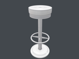 bar stool skin 3D Модель