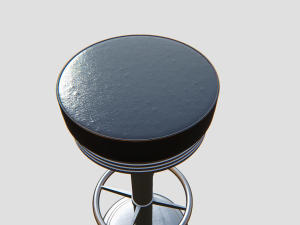 bar stool skin 3D Модель